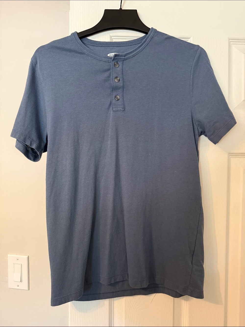 Old Navy Slate Blue Short-Sleeve Henley